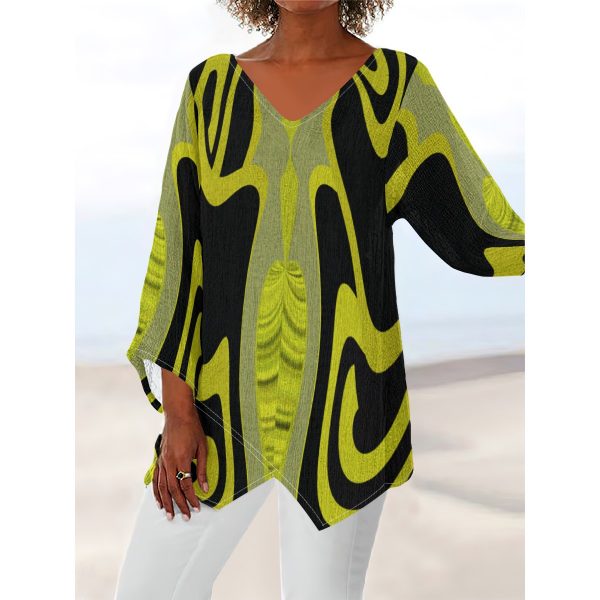 All-Over Print Women's V-neck T-shirt