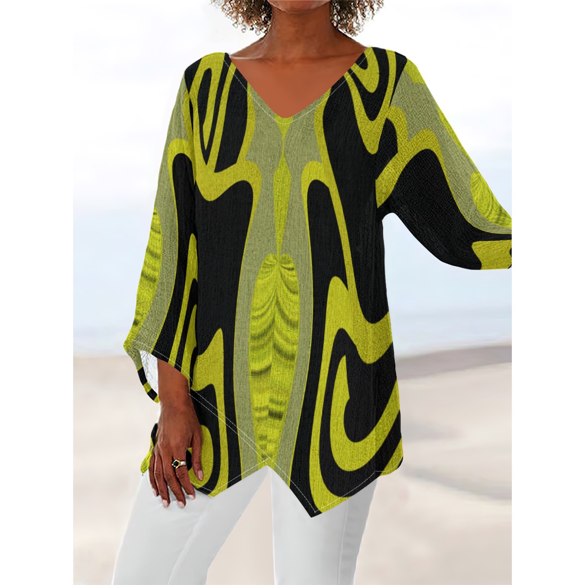 All-Over Print Women's V-neck T-shirt