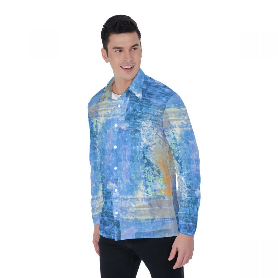 All-Over Print Men's Long Sleeve Shirt - Image 3