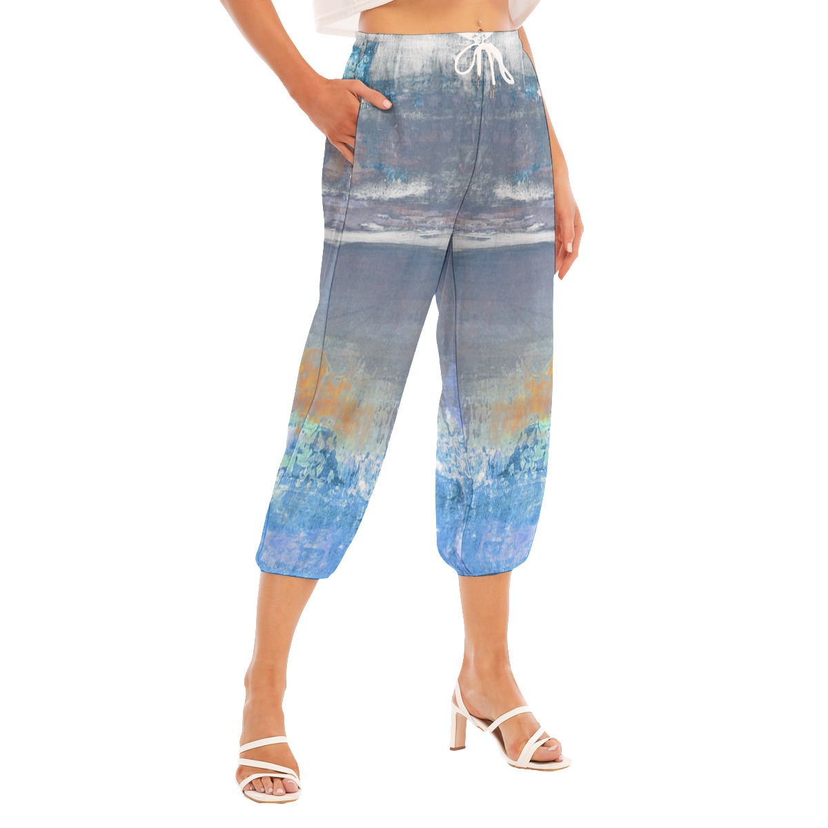 All-Over Print Women's Bloomers Capri-pants - Image 3