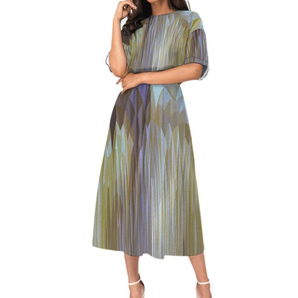 All-Over Print Women's Elastic Waist Dress