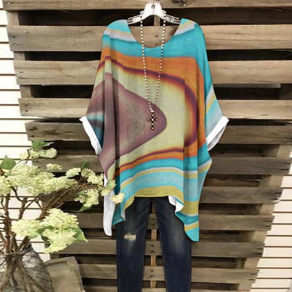 All-Over Print Women's Bat Sleeve Shirt