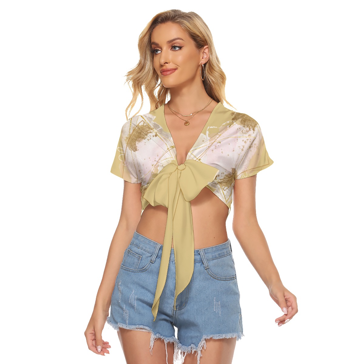 All-Over Print Women's Bandage Crop Top