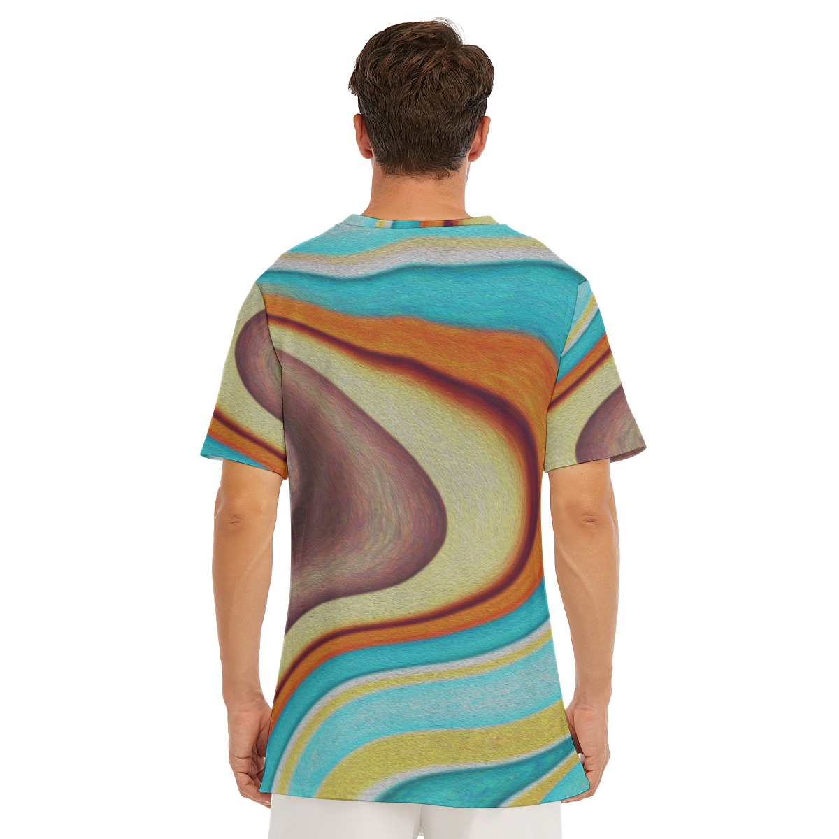All-Over Print Men's O-Neck T-Shirt | 190GSM Cotton - Image 4