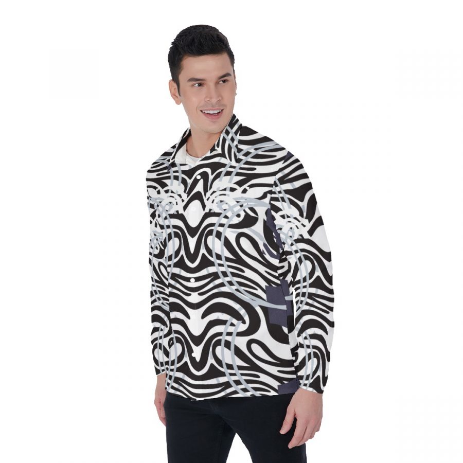 All-Over Print Men's Long Sleeve Shirt - Image 3
