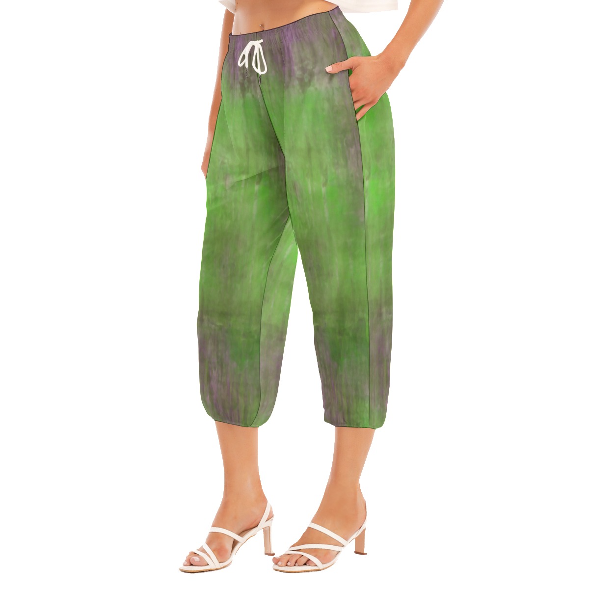 All-Over Print Women's Bloomers Capri-pants - Image 2