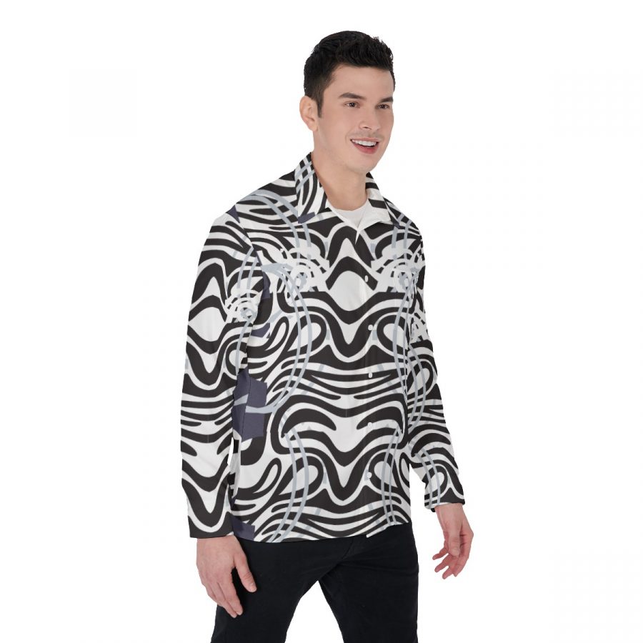 All-Over Print Men's Long Sleeve Shirt - Image 2