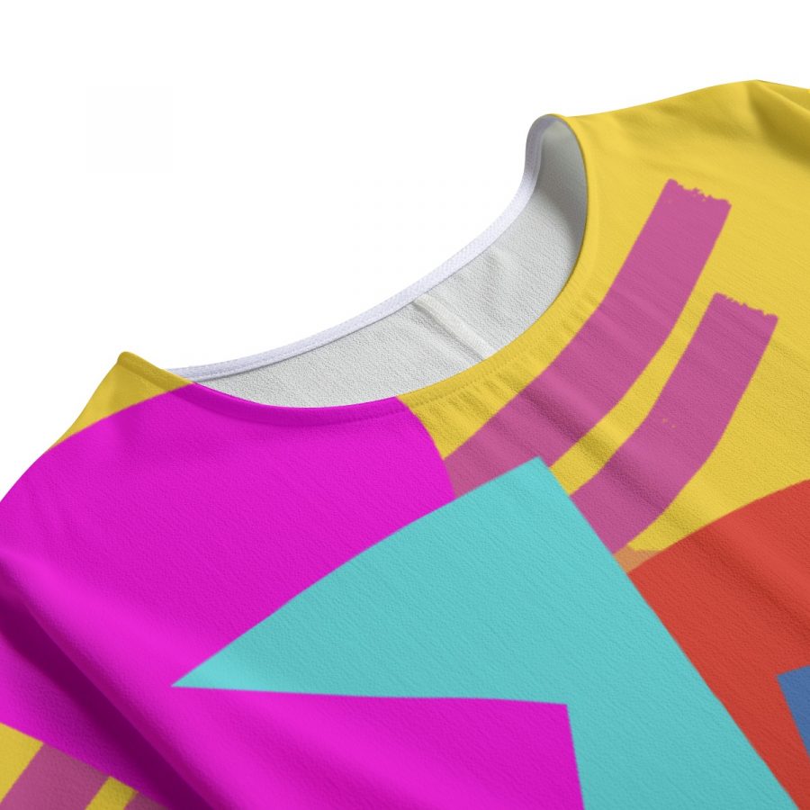 All-Over Print Women's T-shirt with Bat Sleeve - Image 5
