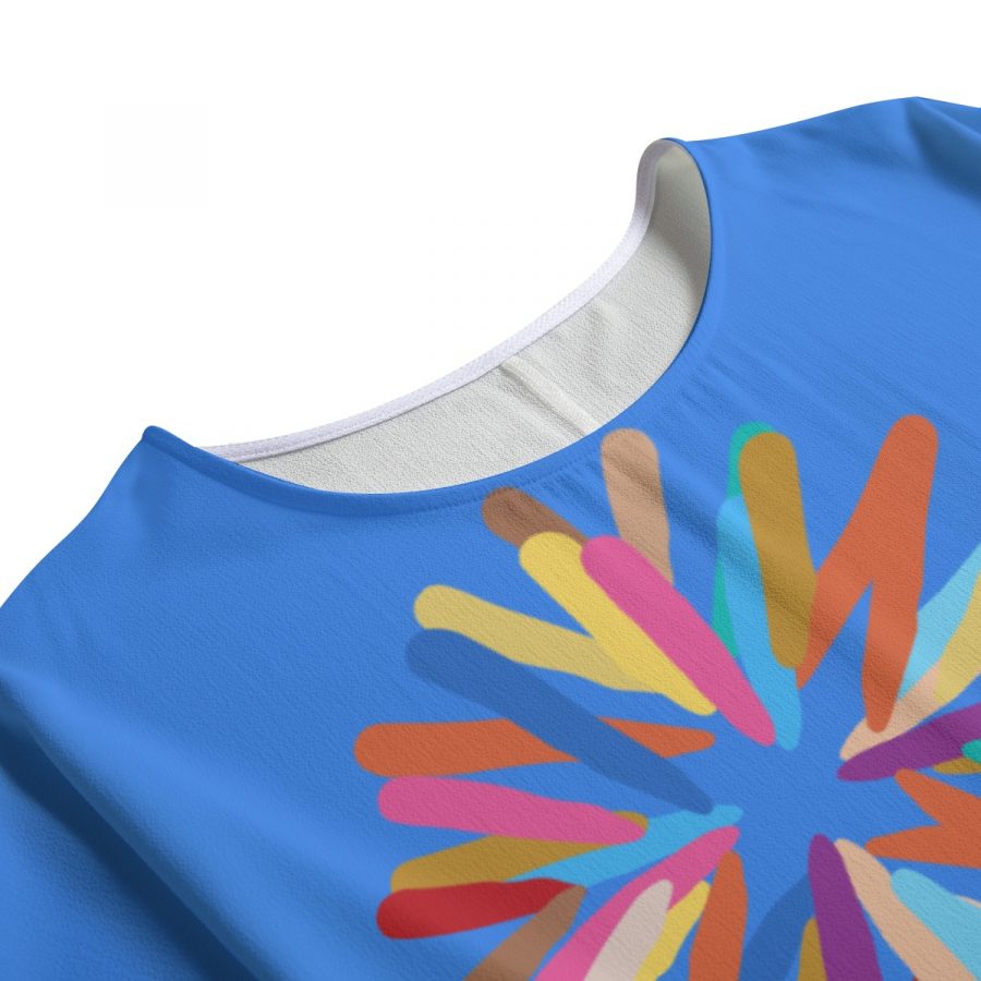 All-Over Print Women's T-shirt with Bat Sleeve - Image 5