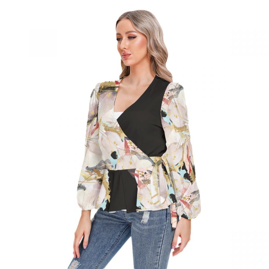 All-Over Print Women's Long Sleeve Shirt - Image 3