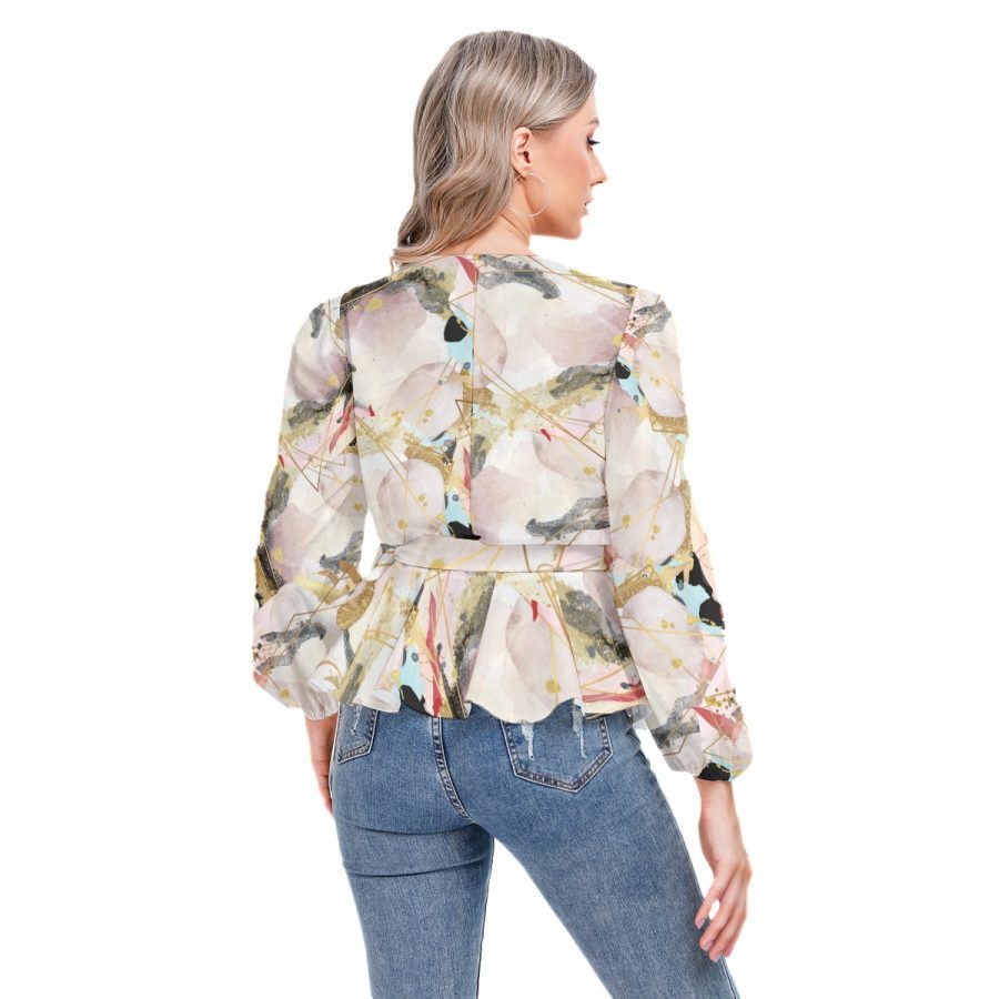 All-Over Print Women's Long Sleeve Shirt - Image 4