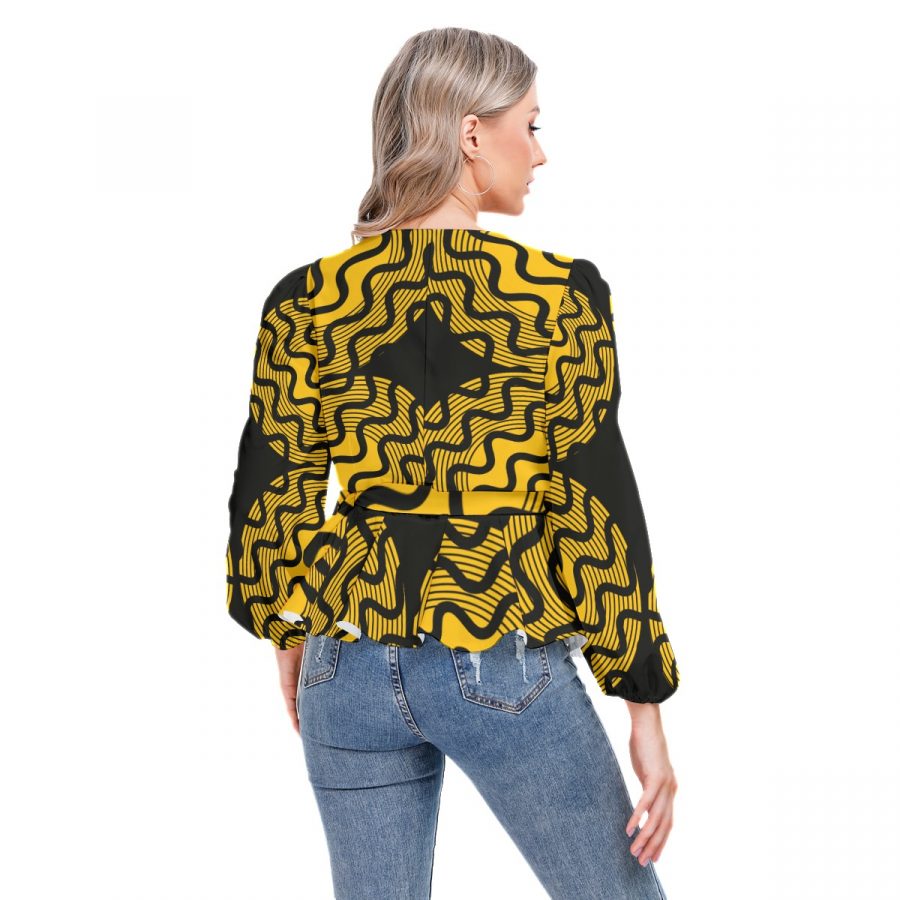 All-Over Print Women's Long Sleeve Shirt - Image 4