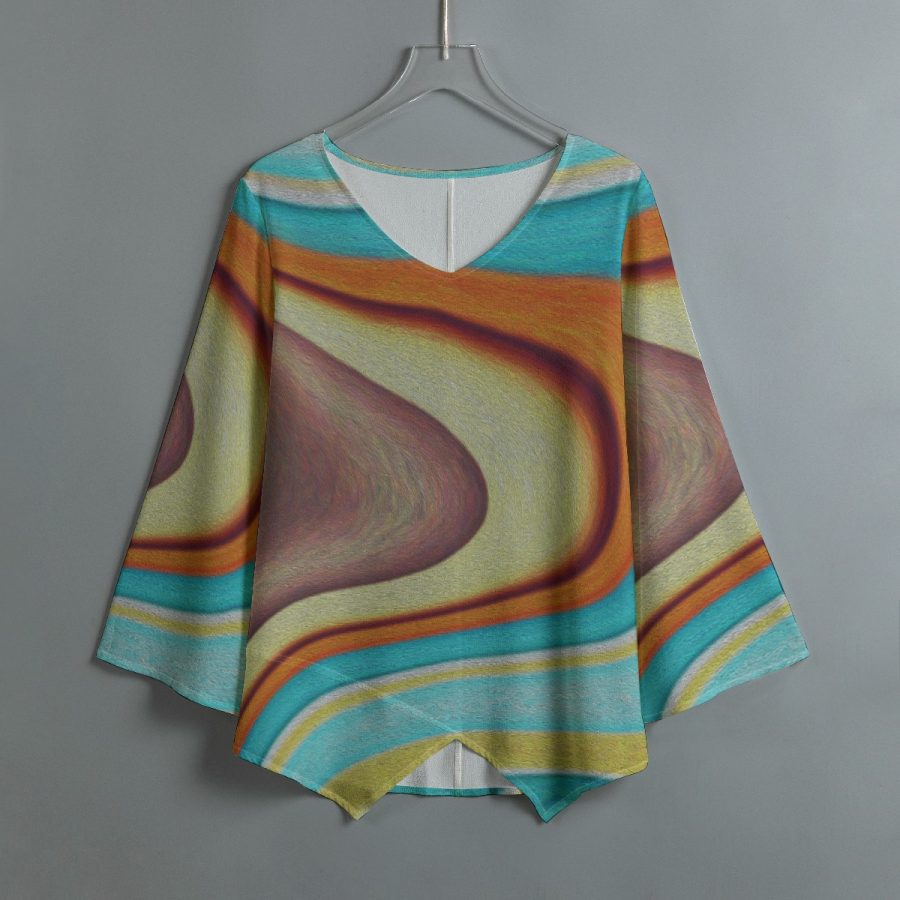 All-Over Print Women's V-neck T-shirt - Image 2