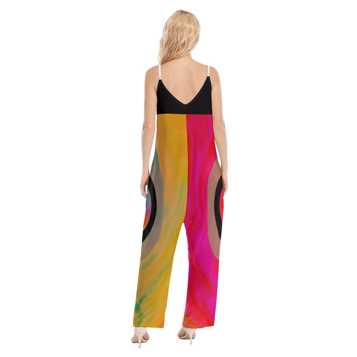 All-Over Print Women's Loose Cami Jumpsuit - Image 4