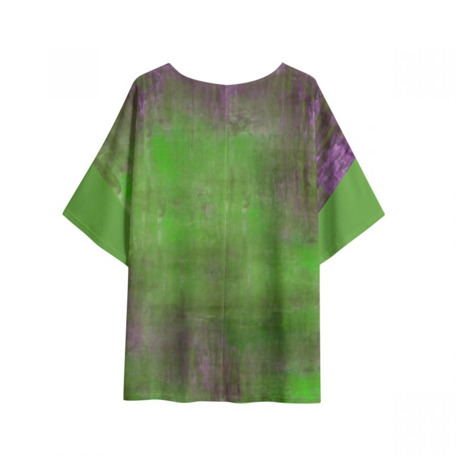 All-Over Print Women's T-shirt with Bat Sleeve - Image 3