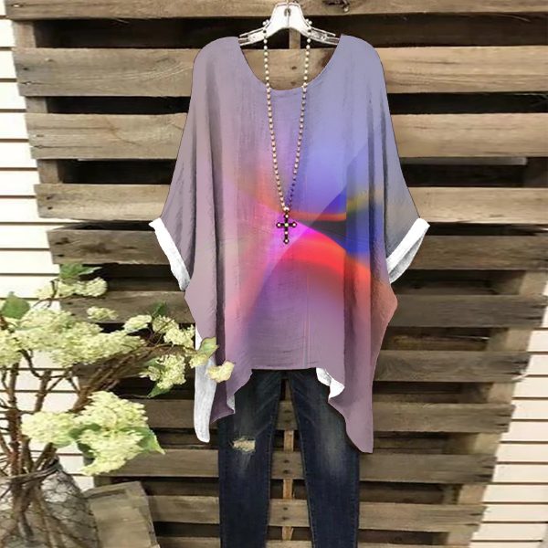 All-Over Print Women's Bat Sleeve Shirt