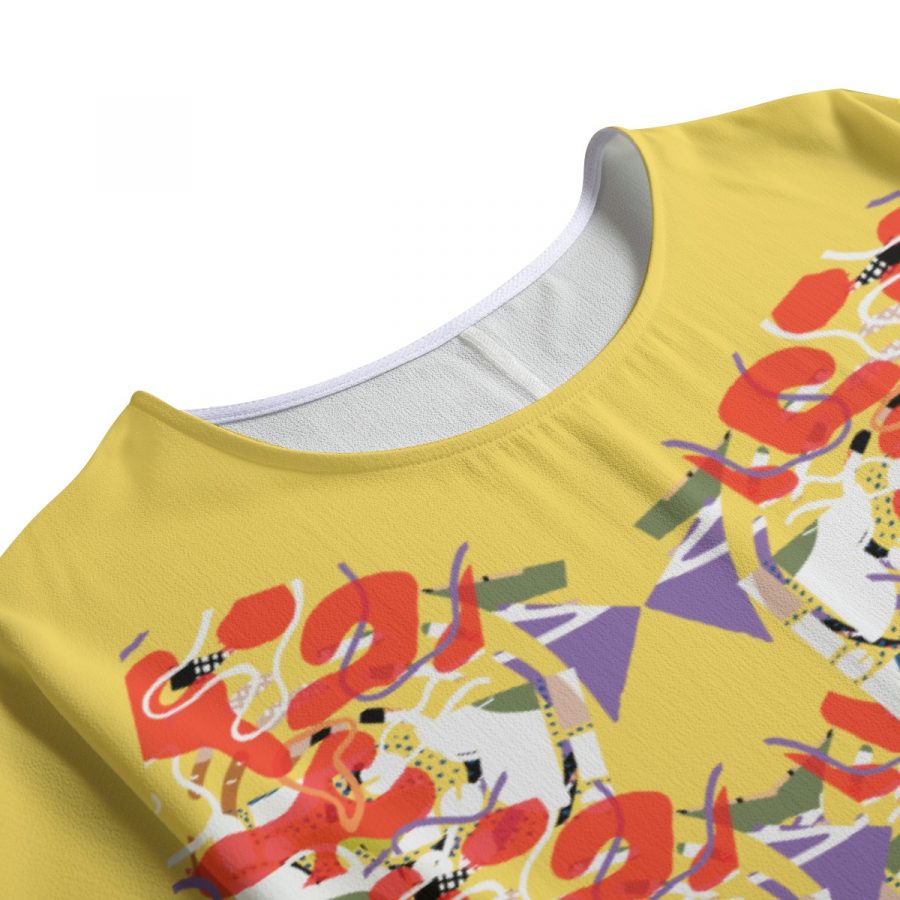All-Over Print Women's T-shirt with Bat Sleeve - Image 5