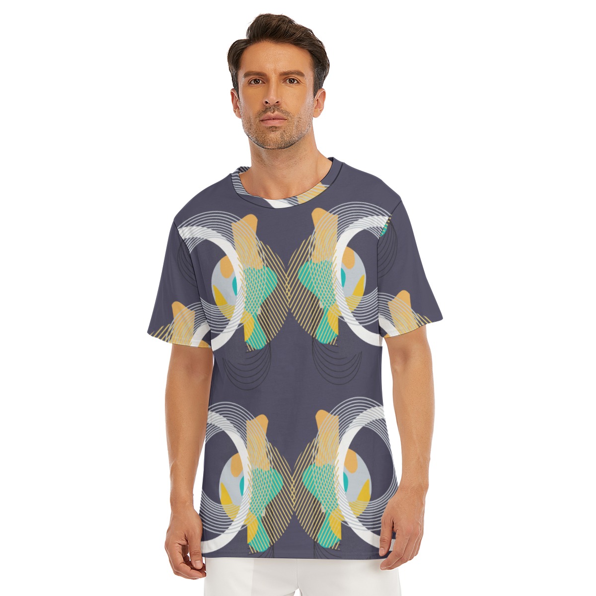 All-Over Print Men's O-Neck T-Shirt | 190GSM Cotton