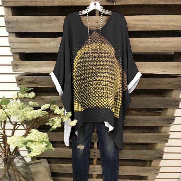 All-Over Print Women's Bat Sleeve Shirt