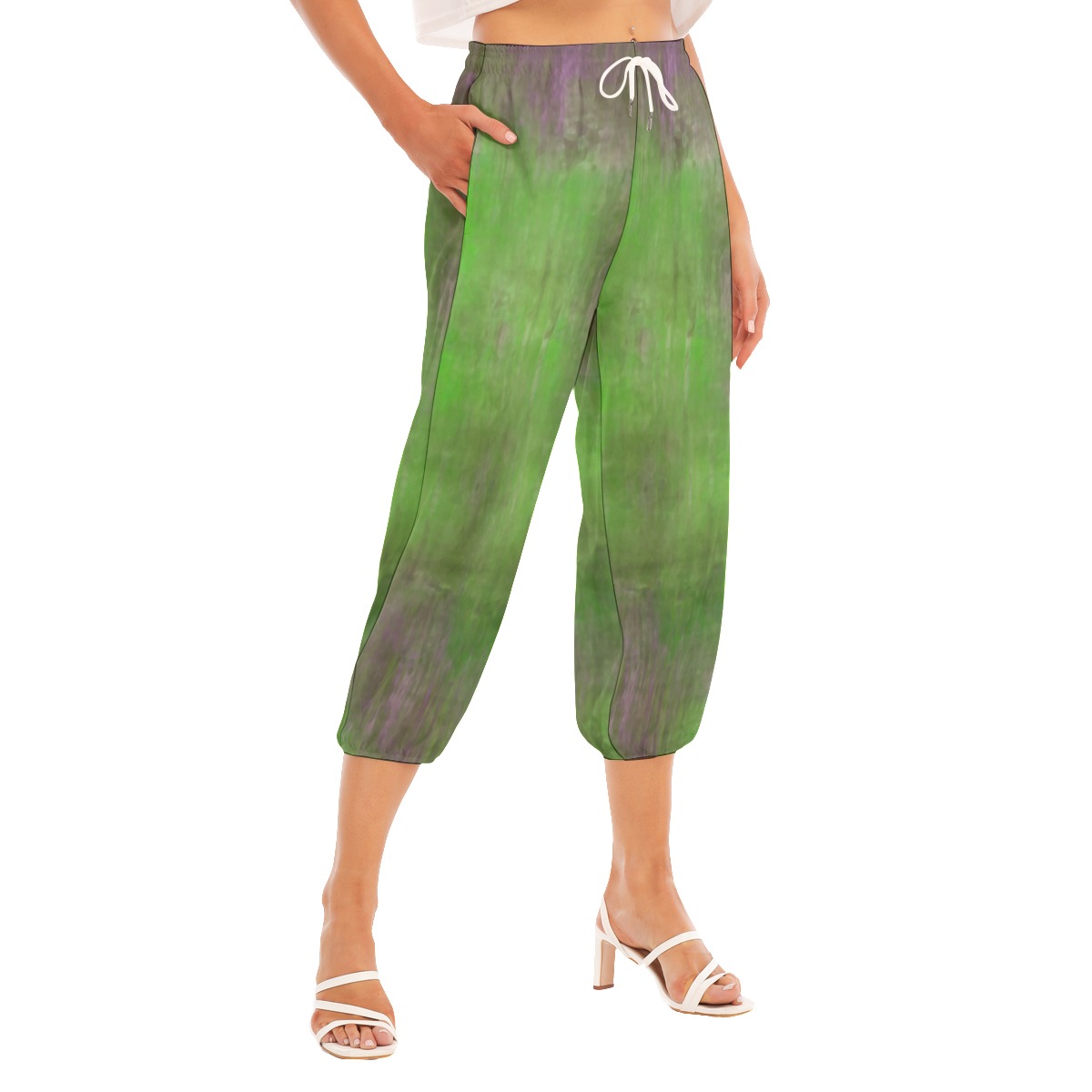 All-Over Print Women's Bloomers Capri-pants - Image 3