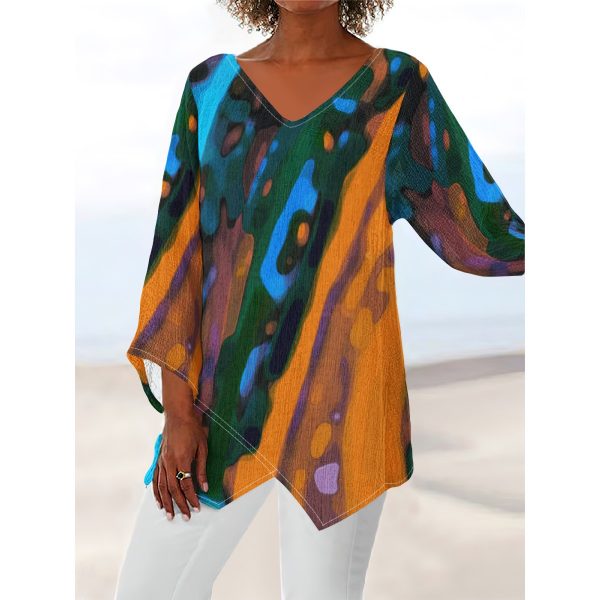 All-Over Print Women's V-neck T-shirt