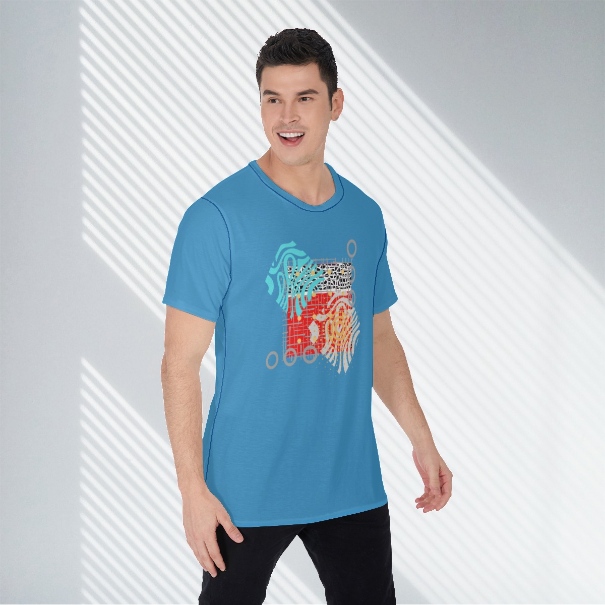 All-Over Print Men's O-Neck T-Shirt - Image 2