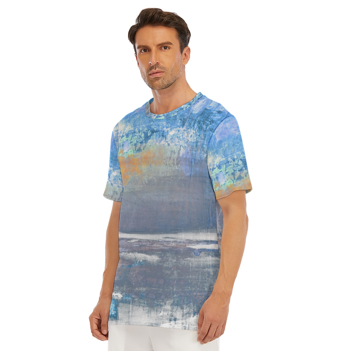 All-Over Print Men's O-Neck T-Shirt | 190GSM Cotton - Image 3