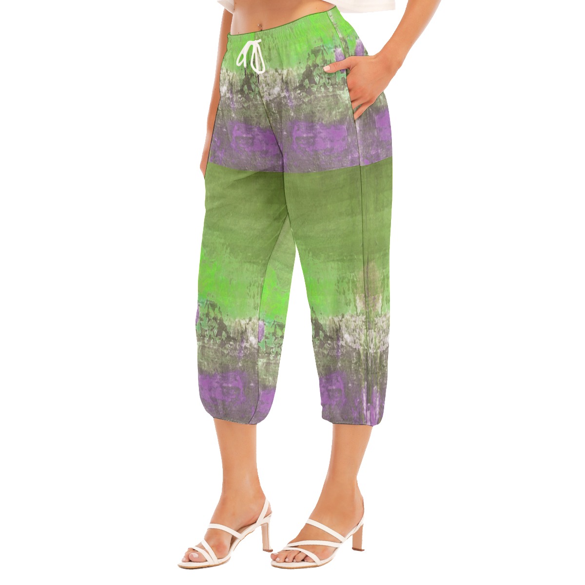 All-Over Print Women's Bloomers Capri-pants - Image 2