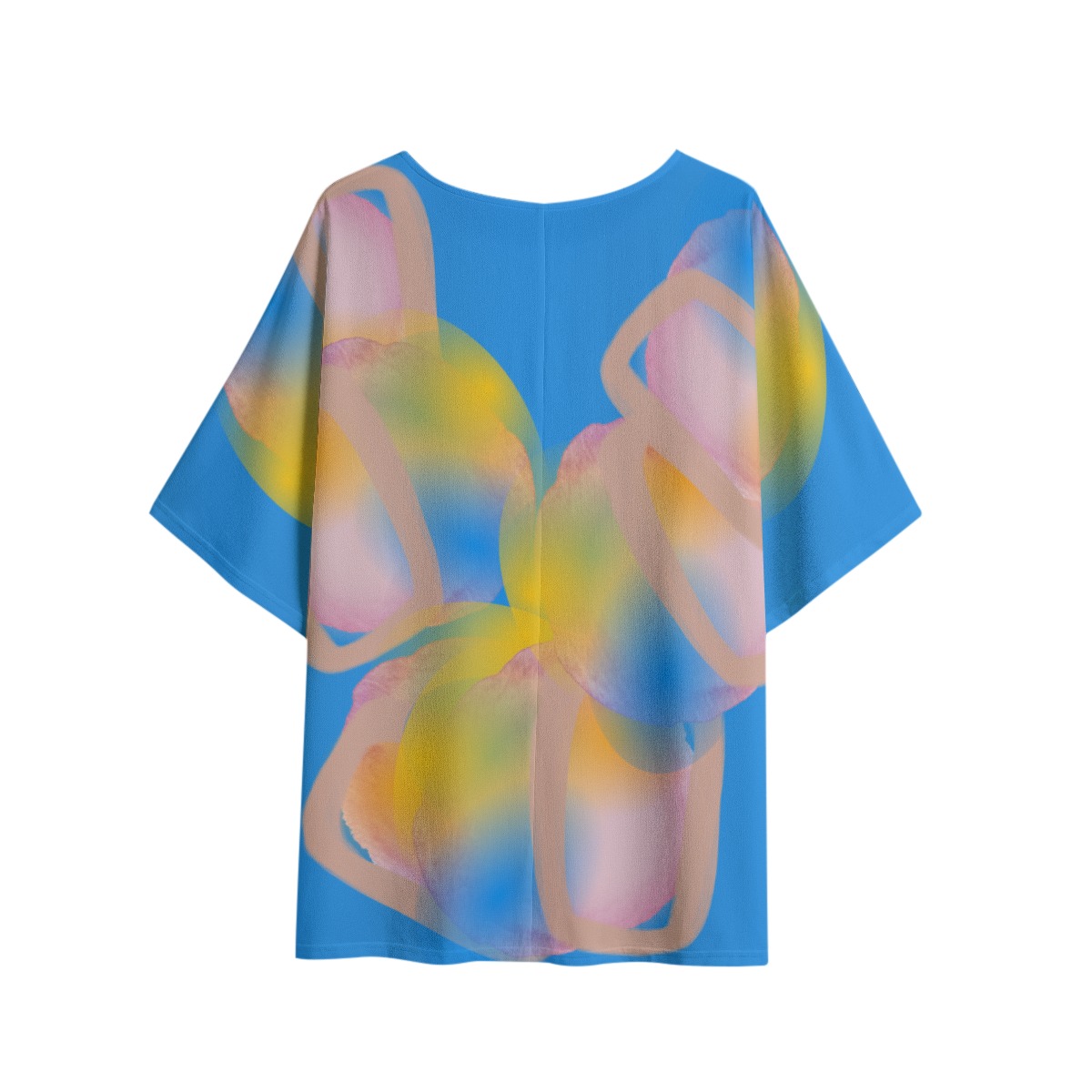 All-Over Print Women's T-shirt with Bat Sleeve - Image 3