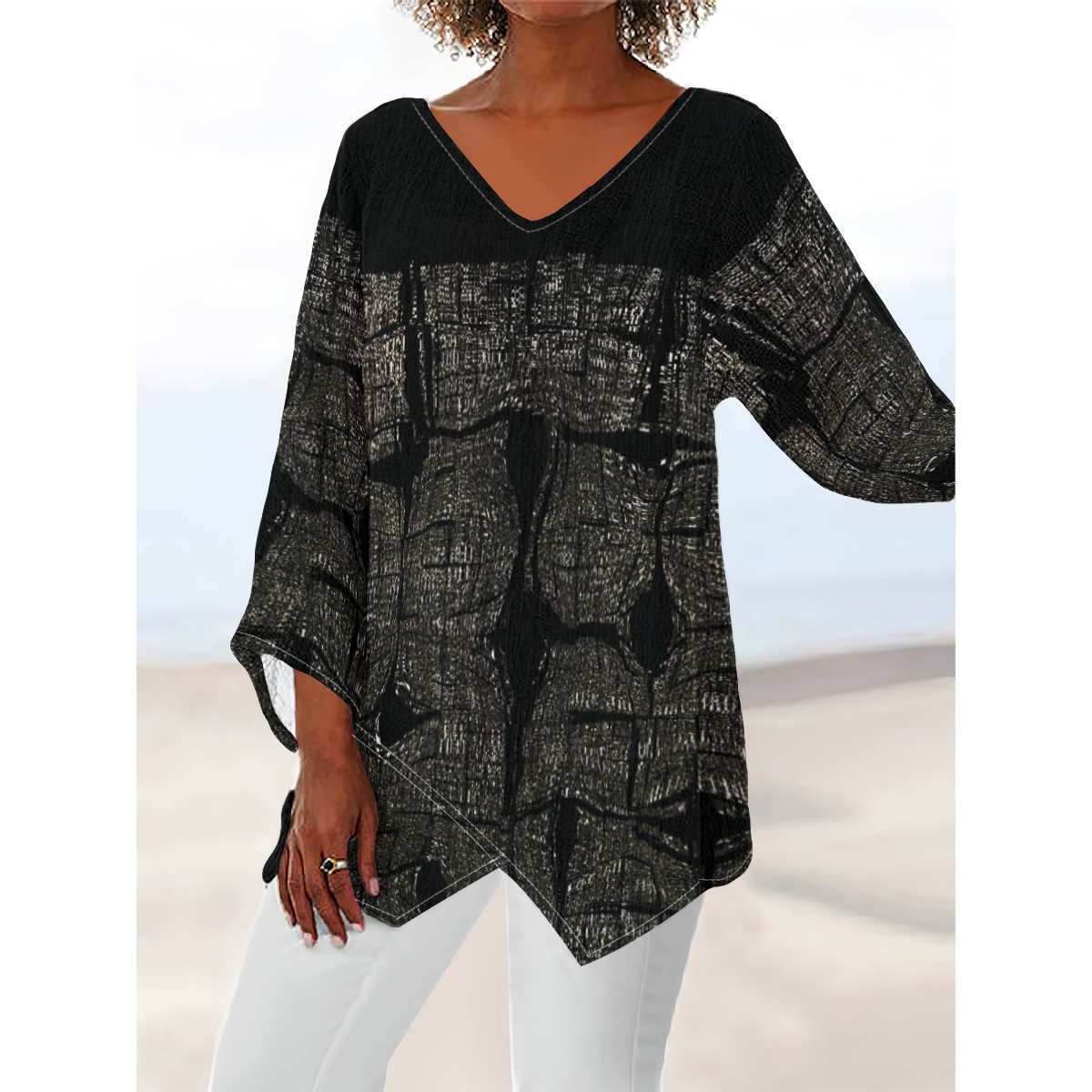 All-Over Print Women's V-neck T-shirt