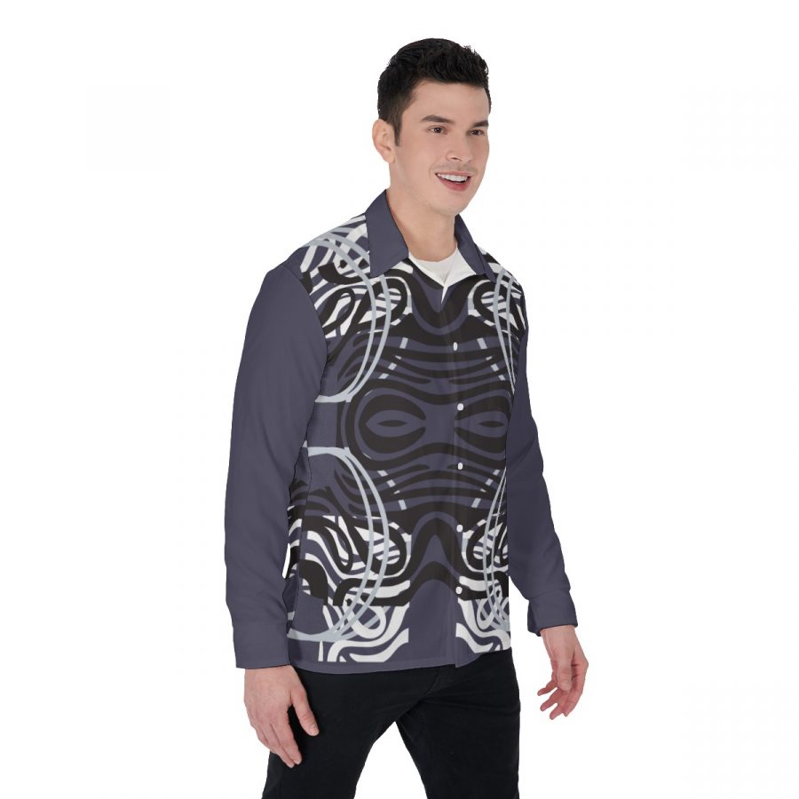 All-Over Print Men's Long Sleeve Shirt - Image 2