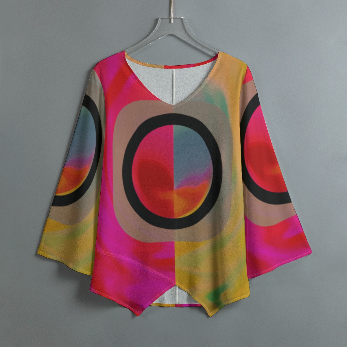 All-Over Print Women's V-neck T-shirt - Image 2