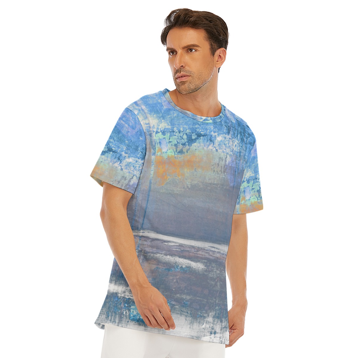 All-Over Print Men's O-Neck T-Shirt | 190GSM Cotton - Image 2