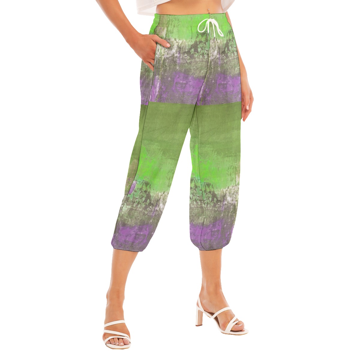 All-Over Print Women's Bloomers Capri-pants - Image 3