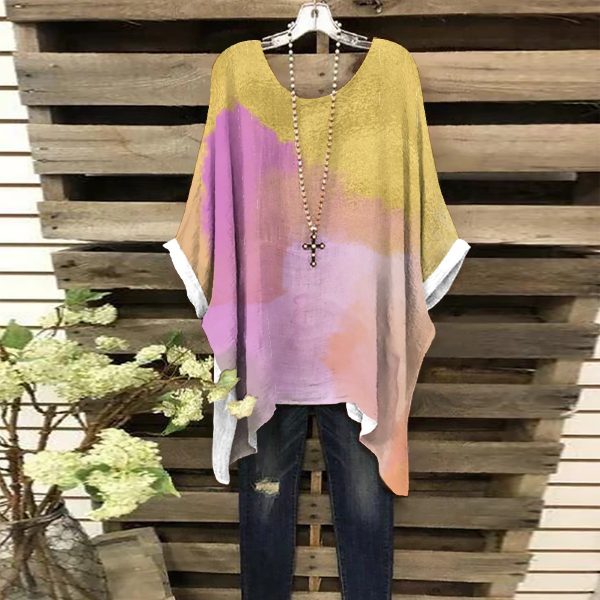 All-Over Print Women's Bat Sleeve Shirt