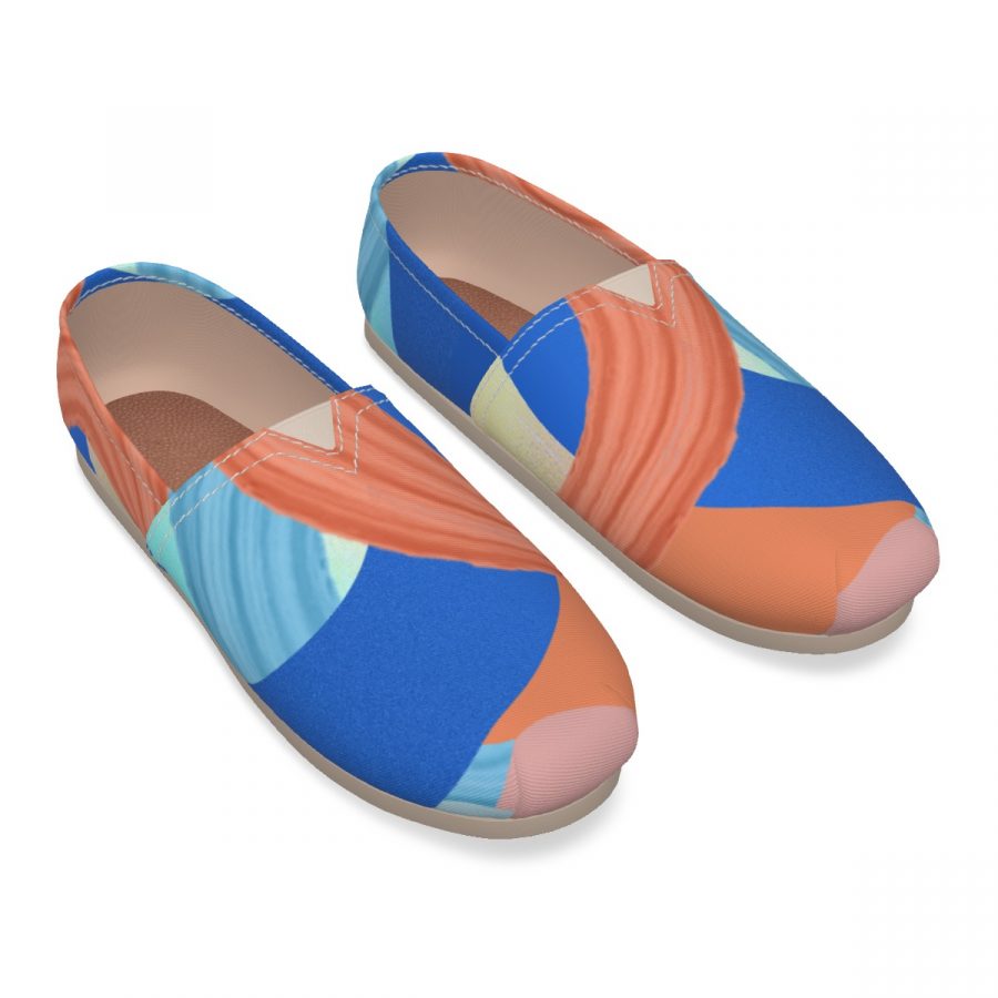 All-Over Print Women's Canvas Fisherman Shoes - Image 2