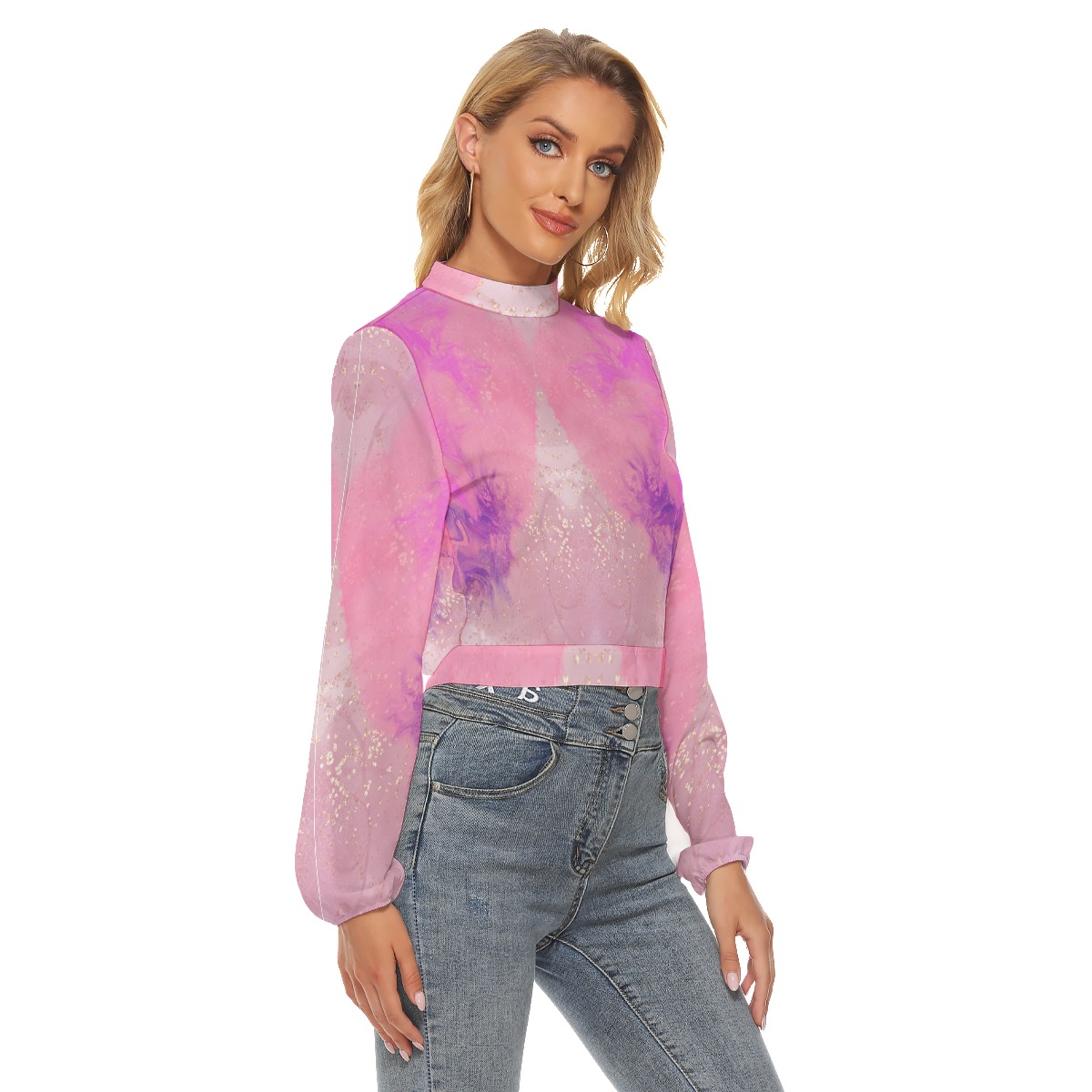 All-Over Print Women's Halter T-shirt - Image 2