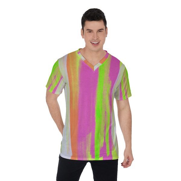 All-Over Print V-Neck T-Shirt
