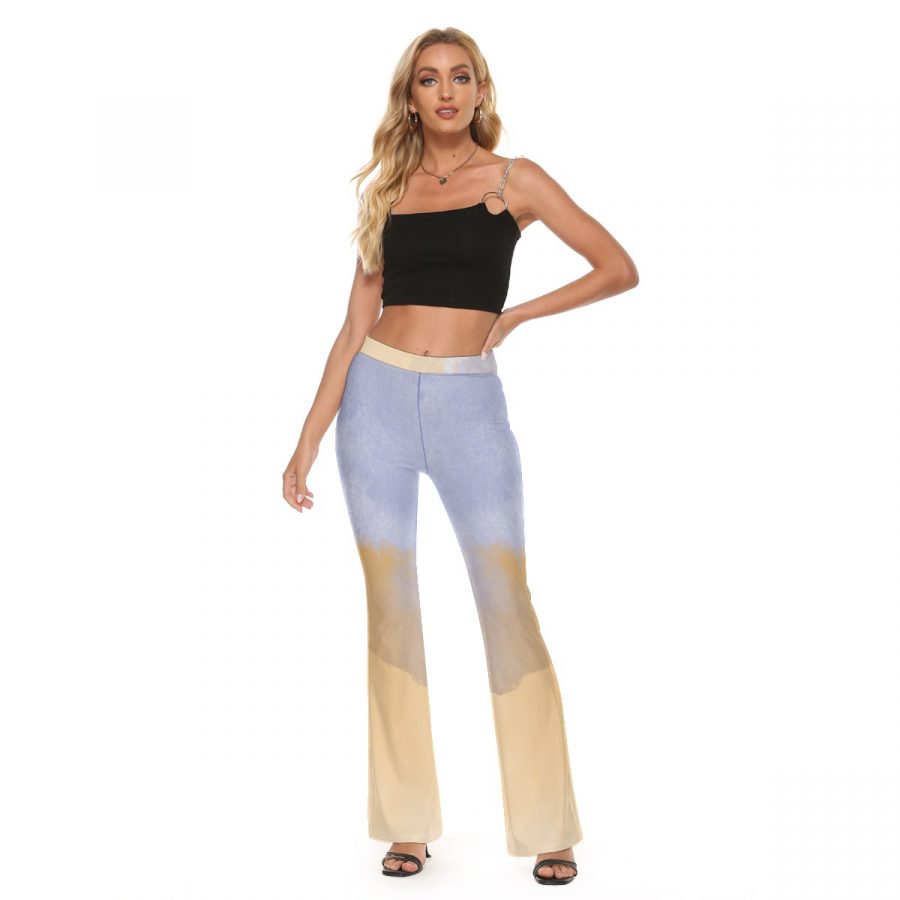 All-Over Print Women's Skinny Flare Pants