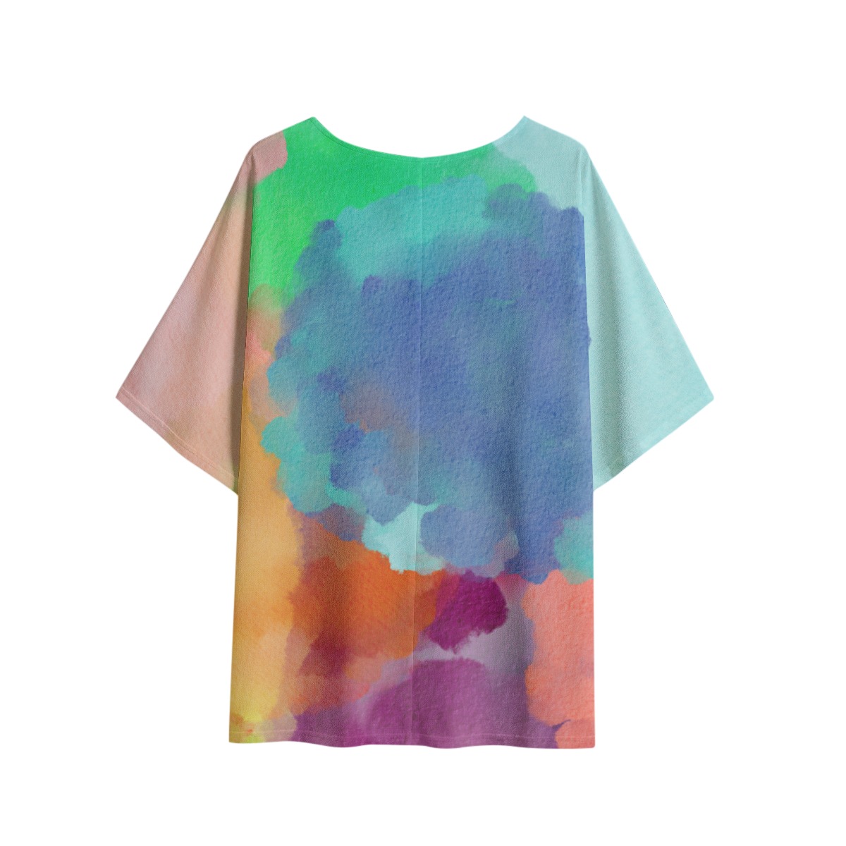 All-Over Print Women's T-shirt with Bat Sleeve - Image 3