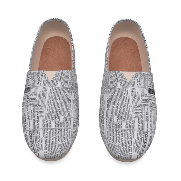 All-Over Print Women's Canvas Fisherman Shoes
