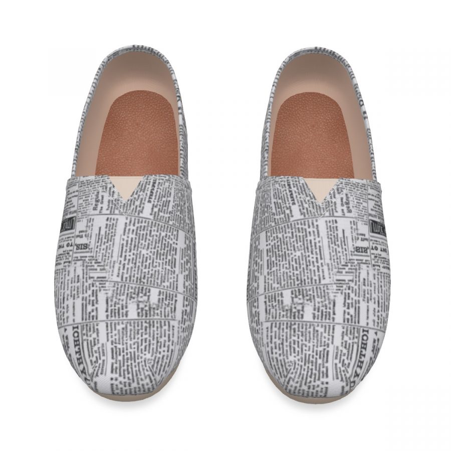 All-Over Print Women's Canvas Fisherman Shoes