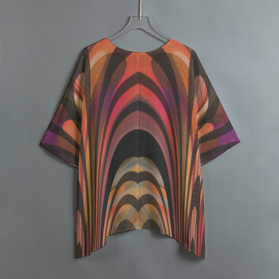All-Over Print Women's Bat Sleeve Shirt - Image 3