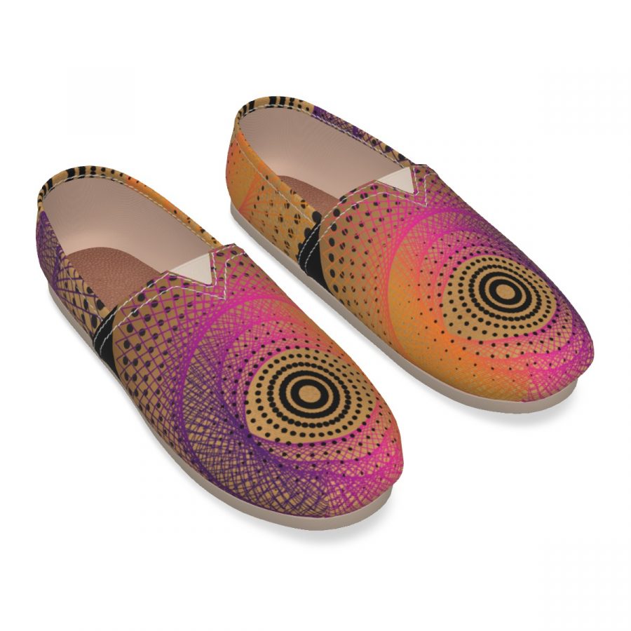 All-Over Print Women's Canvas Fisherman Shoes - Image 2