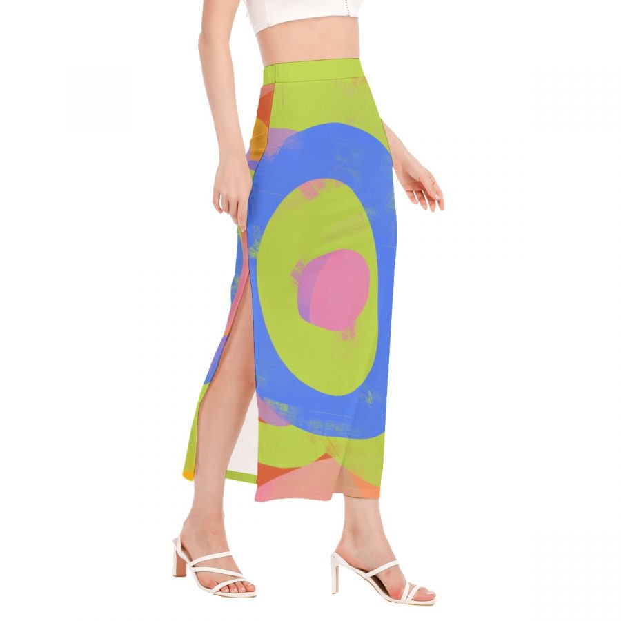 All-Over Print Women's Side Slit Skirt - Image 2