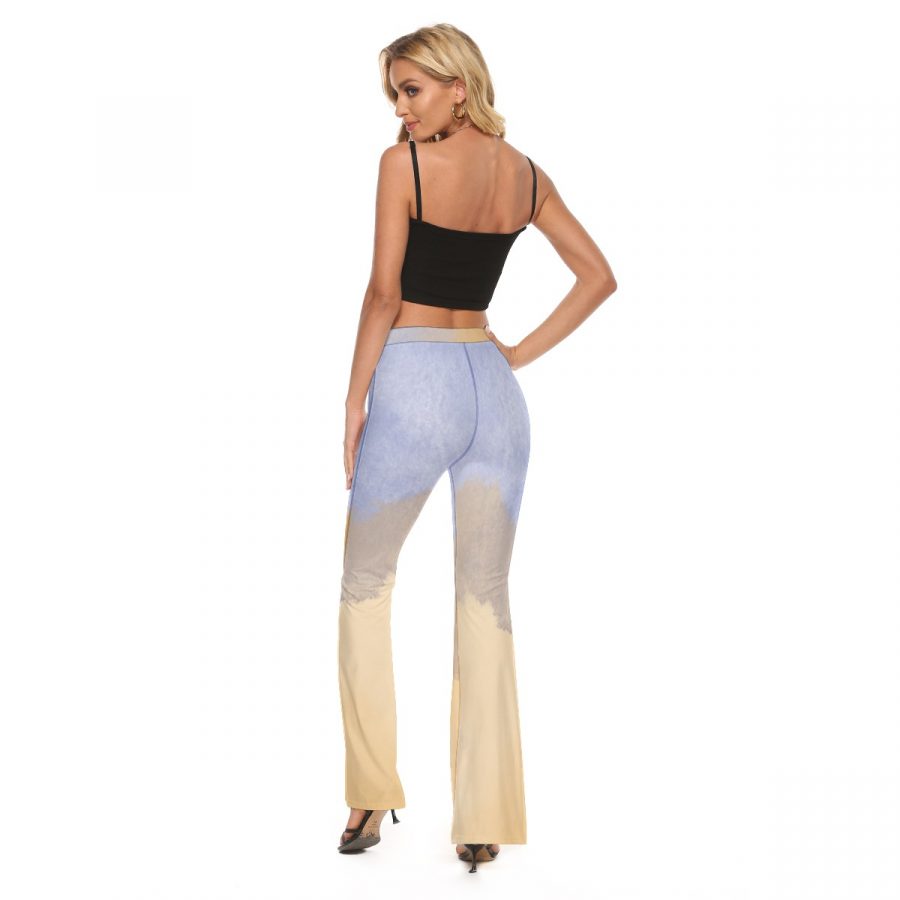 All-Over Print Women's Skinny Flare Pants - Image 4