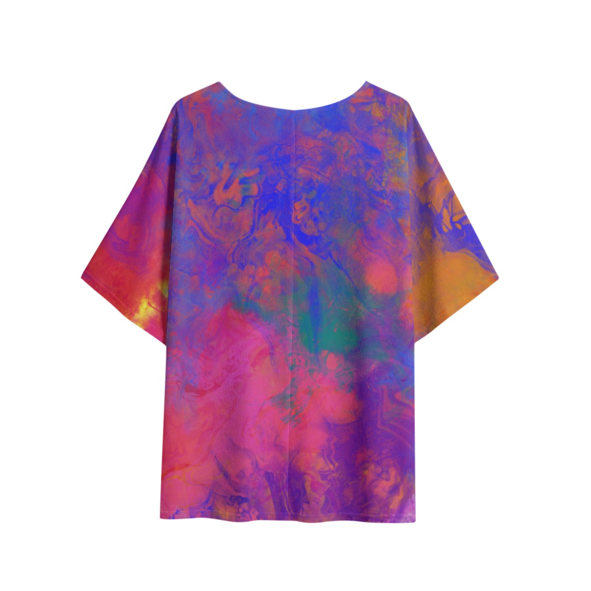 All-Over Print Women's T-shirt with Bat Sleeve - Image 3