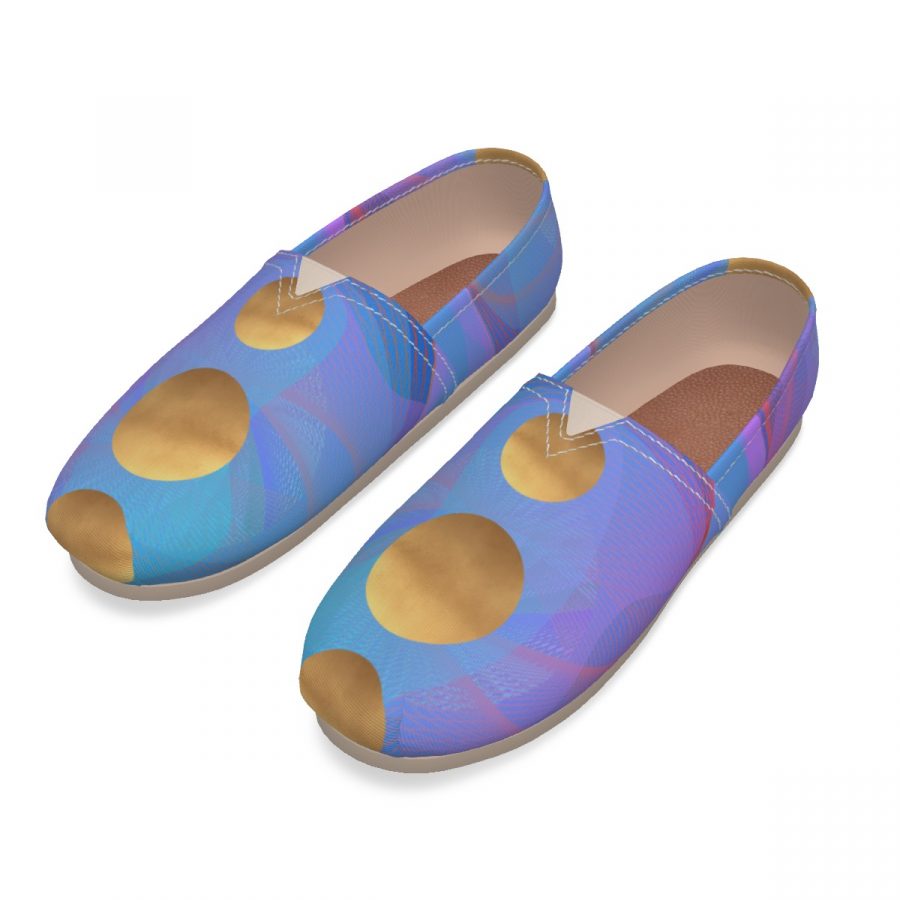 All-Over Print Women's Canvas Fisherman Shoes - Image 4