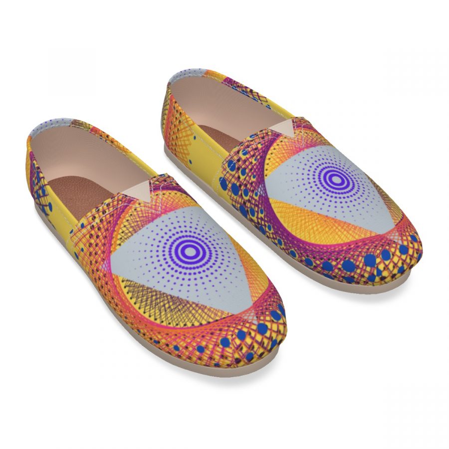 All-Over Print Women's Canvas Fisherman Shoes - Image 2