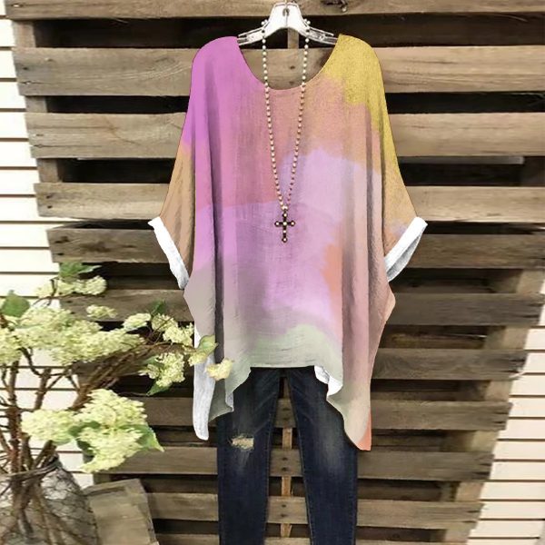 All-Over Print Women's Bat Sleeve Shirt